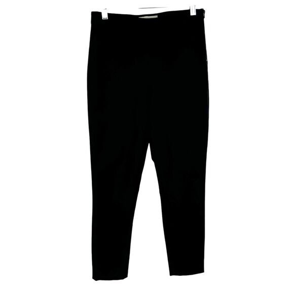 Everlane The Side-Zip Black Flat Front  Cotton Stretch Ankle Crop Pants Women 4 - Picture 1 of 9